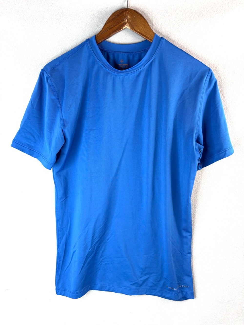 Tommy Copper XL Men's Cool Copper Performance Crew Tee Shirt in Blue